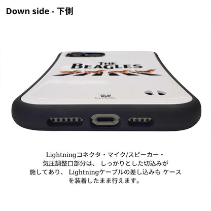 ケース いぬ 犬 イラスト   BEAGLES ビーグル犬 横断歩道グラフィックケース iPhone8, SE2, SE3 ~ ケースiPhone17シリーズ