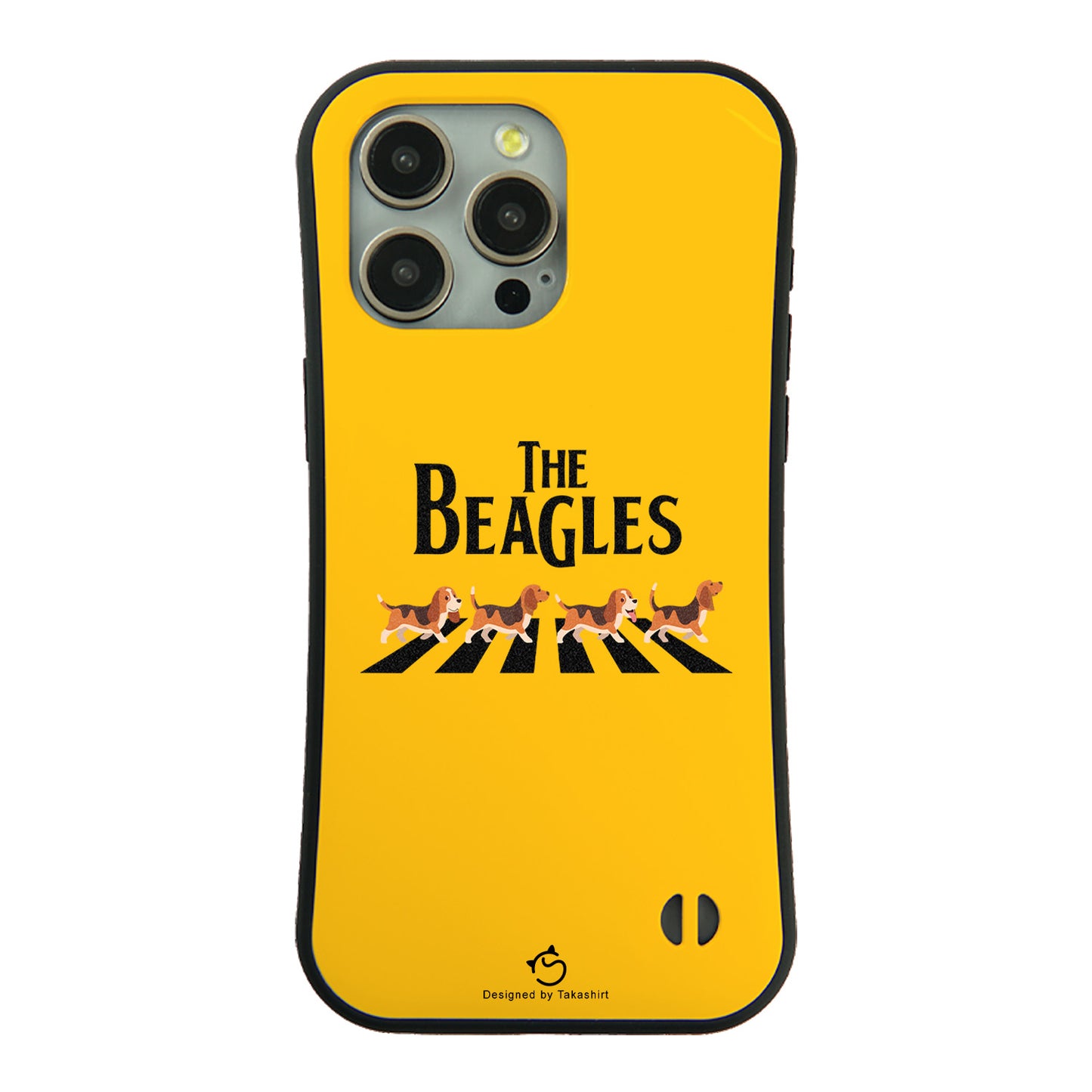 ケース いぬ 犬 イラスト   BEAGLES ビーグル犬 横断歩道グラフィックケース iPhone8, SE2, SE3 ~ ケースiPhone17シリーズ