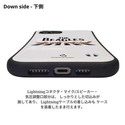 ケース いぬ 犬 イラスト   BEAGLES ビーグル犬 横断歩道グラフィックケース iPhone8, SE2, SE3 ~ ケースiPhone17シリーズ