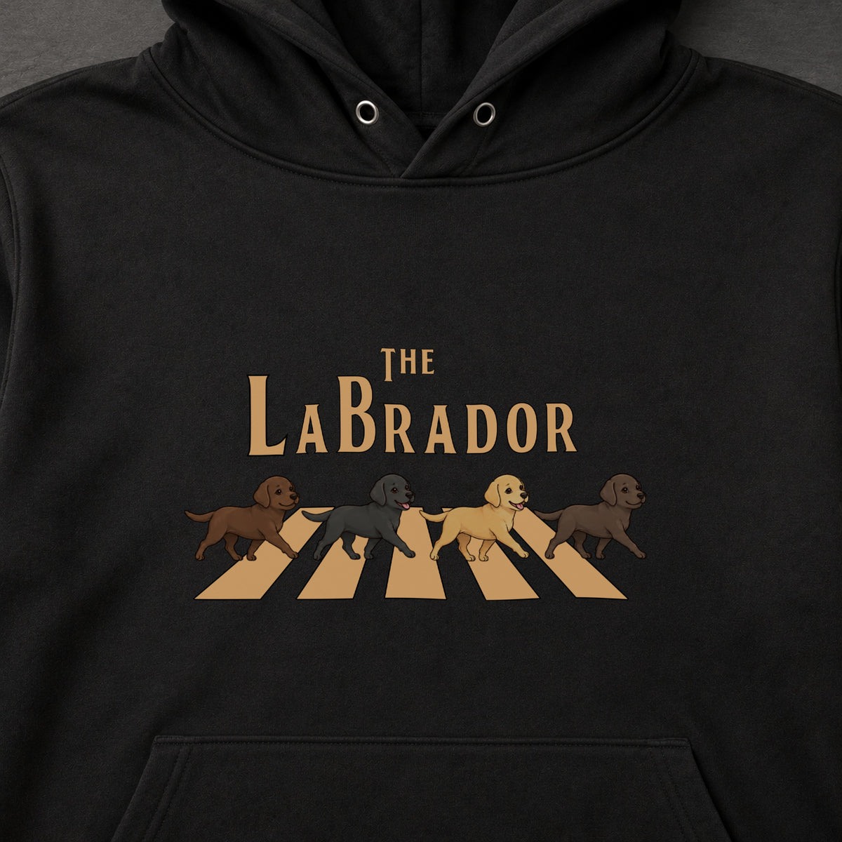 THE LABRADOR | ラブラドールレトリバー 横断歩道 お散歩 スウェット パーカー【犬好き・ギフトに最適】