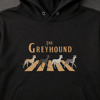 THE GREYHOUND | グレイハウンド 横断歩道 お散歩 スウェット パーカー【犬好き・ギフトに最適】