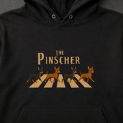 THE PINSCHER | ミニチュアピンシャー 横断歩道 お散歩 スウェット パーカー【犬好き・ギフトに最適】