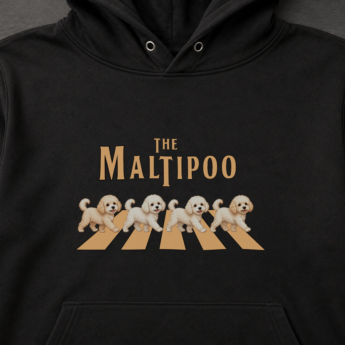 THE MALTIPOO | マルプー 横断歩道 お散歩 スウェット パーカー【犬好き・ギフトに最適】
