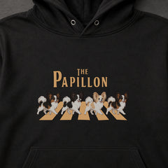 THE PAPILLON | パピヨン 横断歩道 お散歩 スウェット パーカー【犬好き・ギフトに最適】