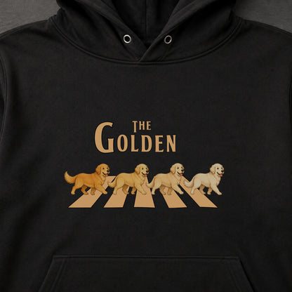 THE GOLDEN | ゴールデンレトリバー 横断歩道 お散歩 スウェット パーカー【犬好き・ギフトに最適】