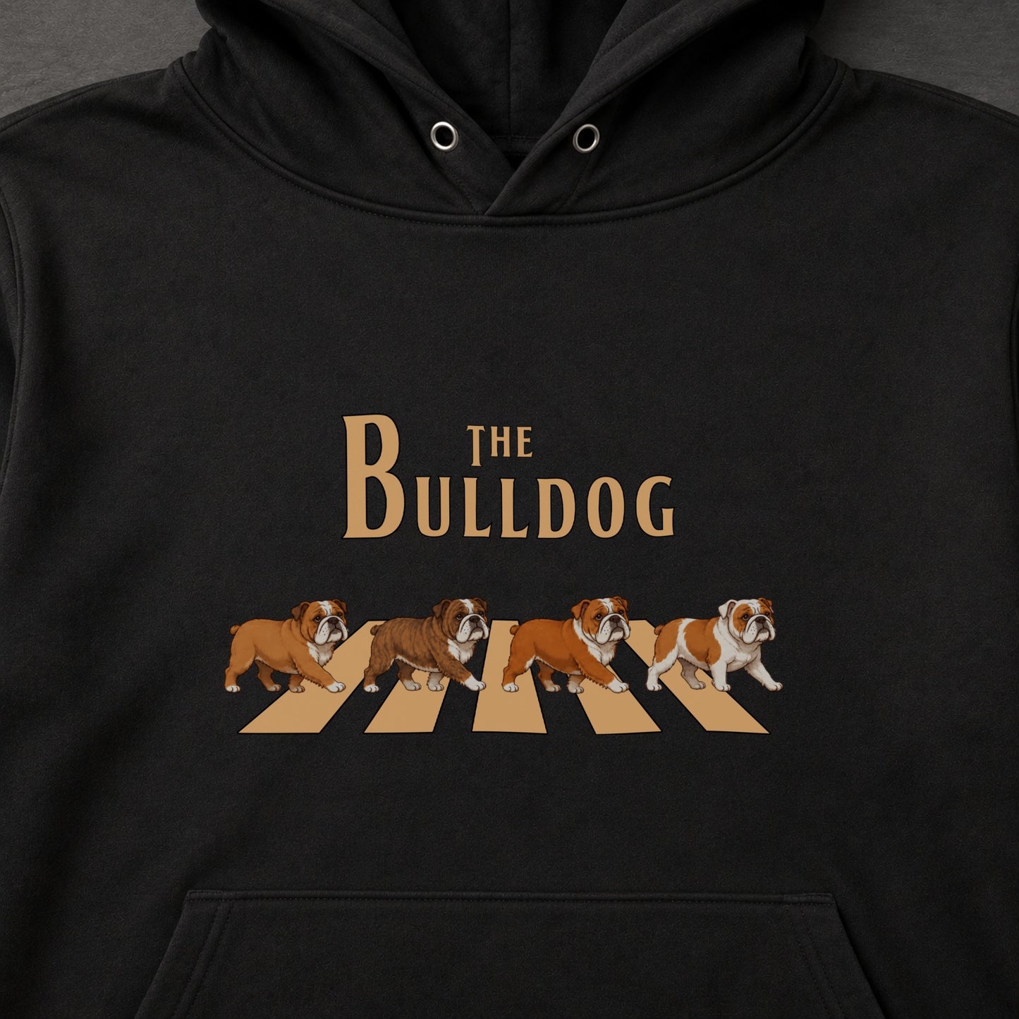 THE BULLDOG | ブルドッグ 横断歩道 お散歩 スウェット パーカー【犬好き・ギフトに最適】