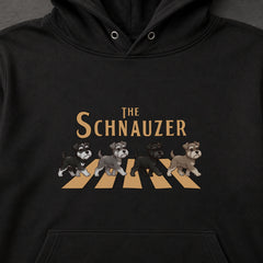 THE SCHNAUZER | ミニチュアシュナウザー 横断歩道 お散歩 スウェット パーカー【犬好き・ギフトに最適】