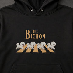 THE BICHON | ビションフリーゼ 横断歩道 お散歩 スウェット パーカー【犬好き・ギフトに最適】