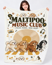 Maltipoo Music Club マルプーミュージッククラブデザイン | ブランケット