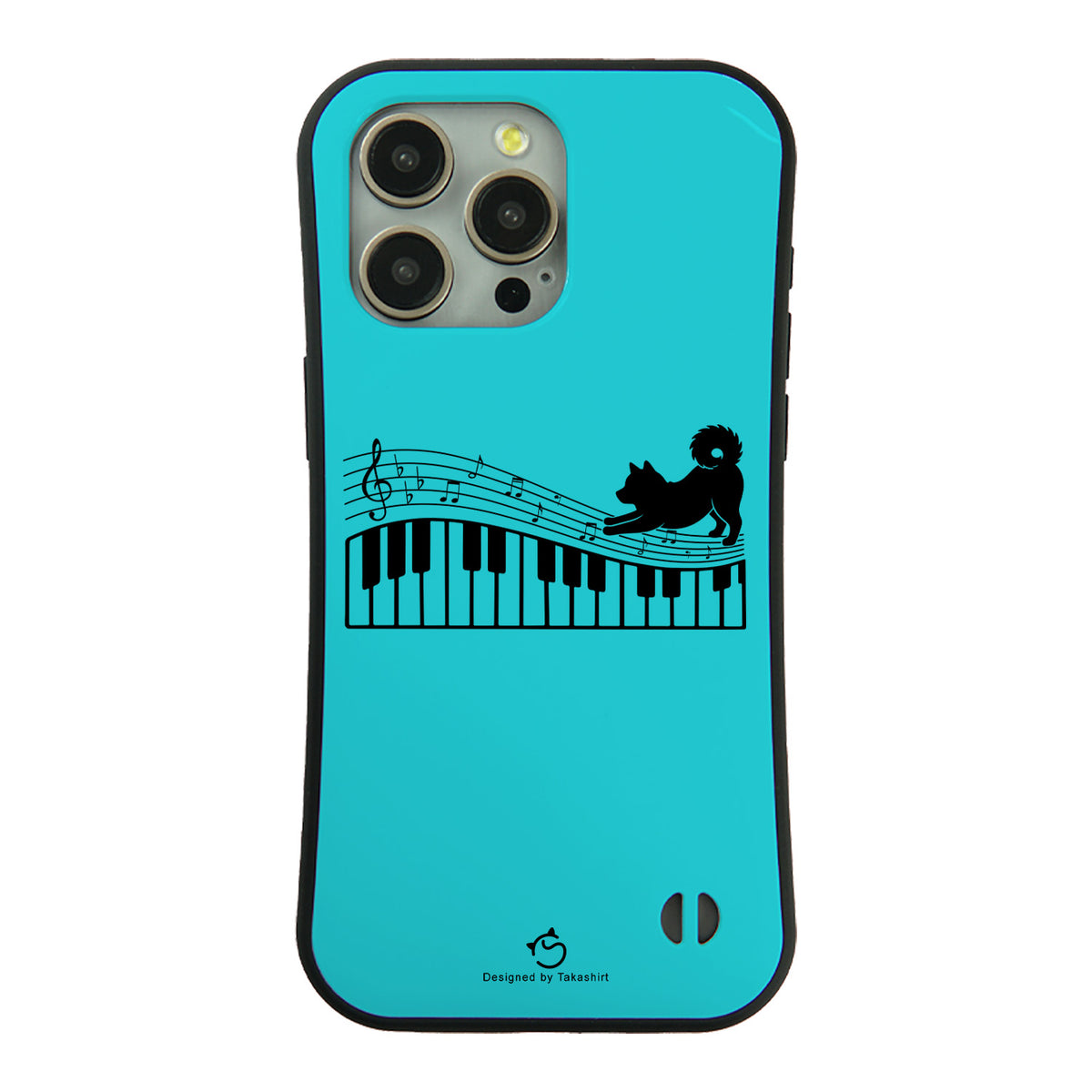 ケース いぬ 犬 イラスト犬  ピアノ鍵盤と音符犬 ケース iPhone8, SE2, SE3 ~ ケースiPhone17シリーズ