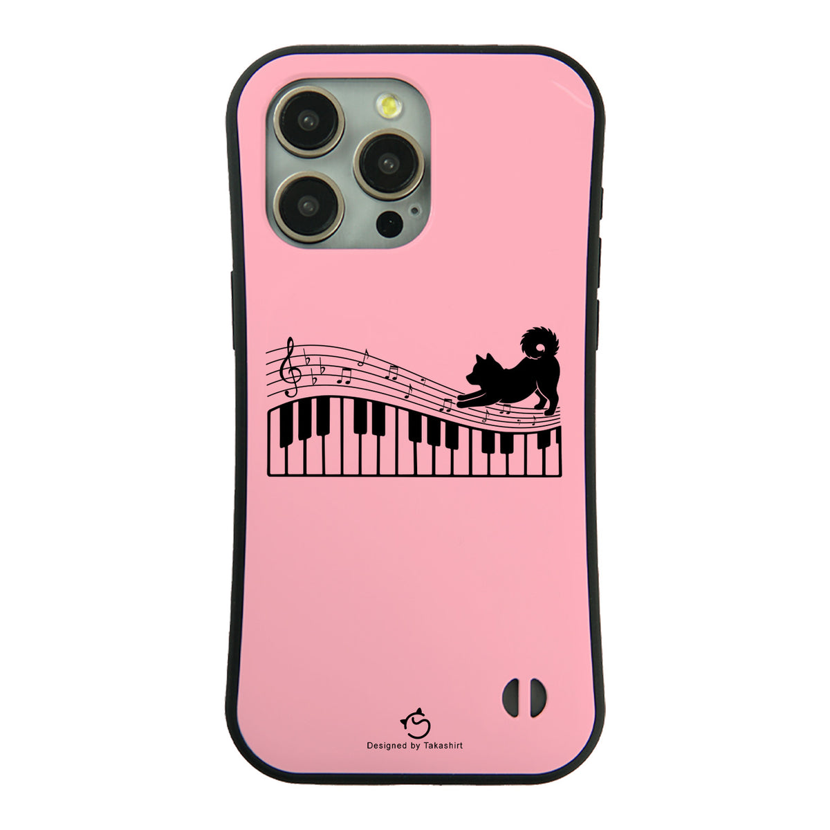 ケース いぬ 犬 イラスト犬  ピアノ鍵盤と音符犬 ケース iPhone8, SE2, SE3 ~ ケースiPhone17シリーズ