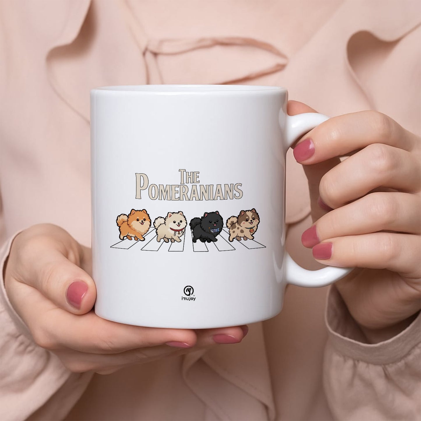 マグカップ 犬イラスト かわいい THE POMERANIANS｜犬好きにおすすめの面白い犬グッズ プレゼントにも最適