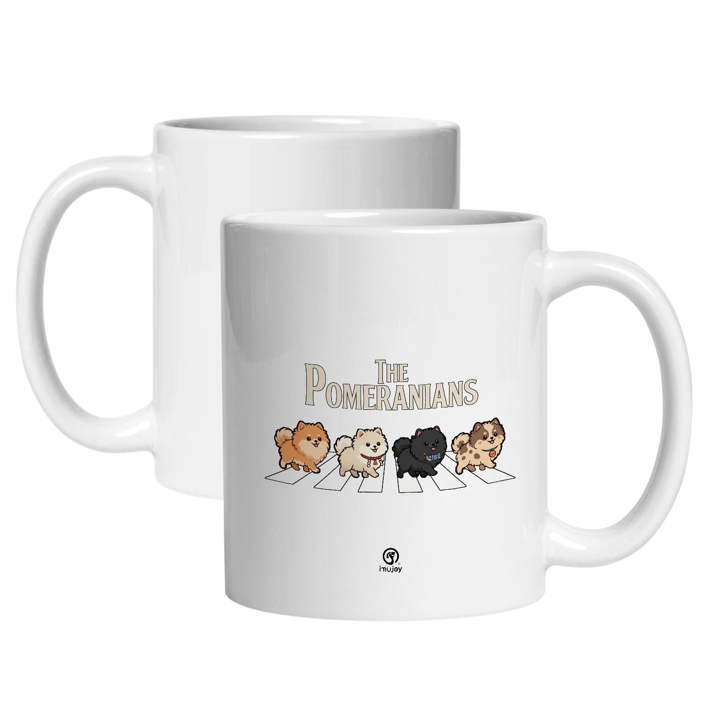 マグカップ 犬イラスト かわいい THE POMERANIANS｜犬好きにおすすめの面白い犬グッズ プレゼントにも最適
