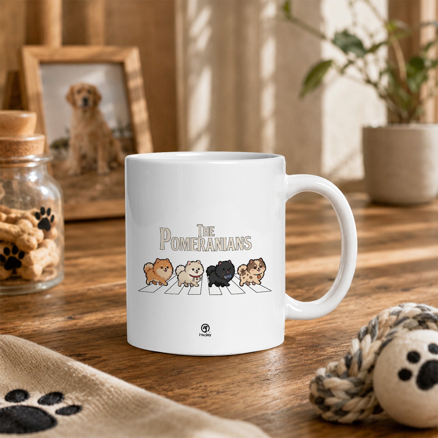 マグカップ 犬イラスト かわいい THE POMERANIANS｜犬好きにおすすめの面白い犬グッズ プレゼントにも最適