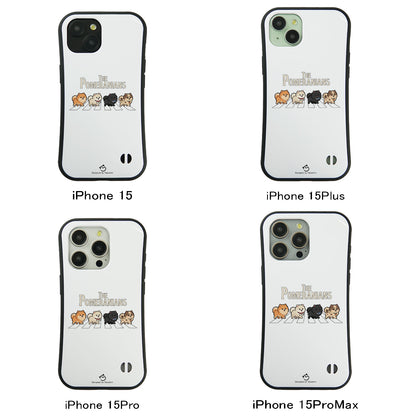 ケース いぬ 犬 イラスト THE POMERANIANS ケース iPhone8, SE2, SE3 ~ ケースiPhone17シリーズ