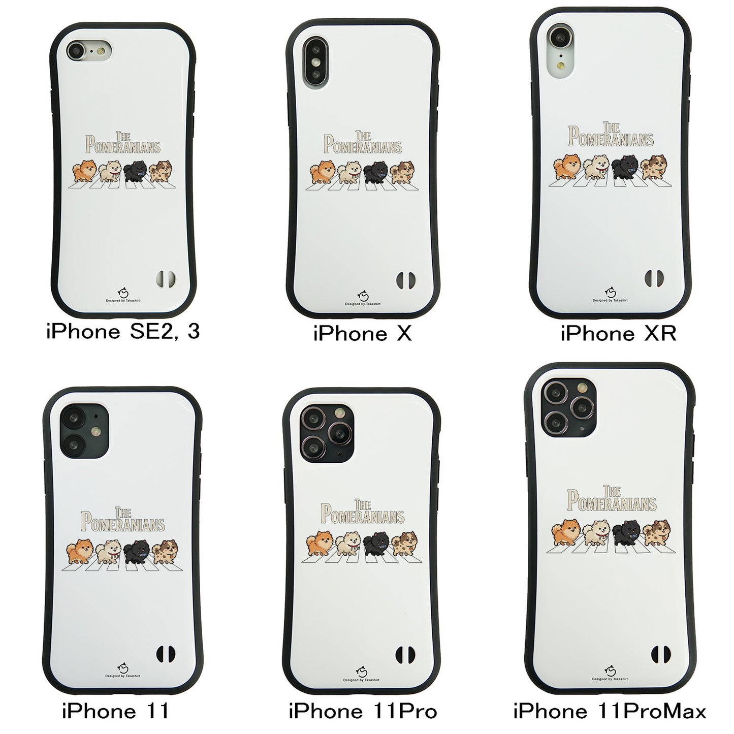ケース いぬ 犬 イラスト THE POMERANIANS ケース iPhone8, SE2, SE3 ~ ケースiPhone17シリーズ