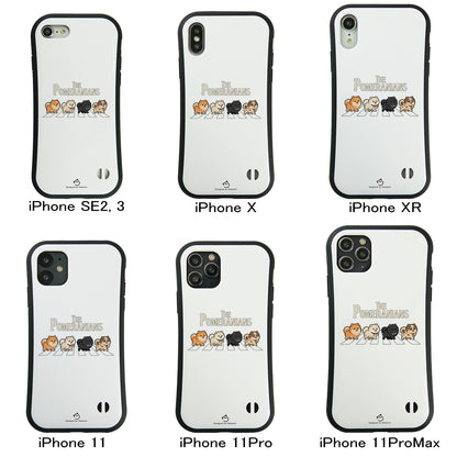 ケース いぬ 犬 イラスト THE POMERANIANS ケース iPhone8, SE2, SE3 ~ ケースiPhone17シリーズ