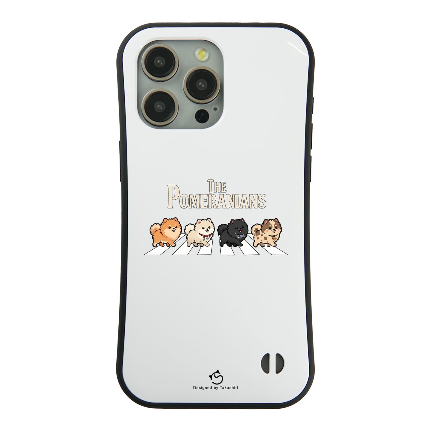 ケース いぬ 犬 イラスト THE POMERANIANS ケース iPhone8, SE2, SE3 ~ ケースiPhone17シリーズ