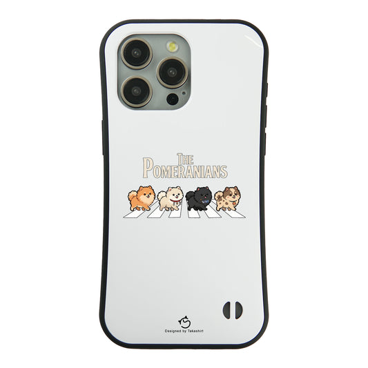 ケース いぬ 犬 イラスト THE POMERANIANS ケース iPhone8, SE2, SE3 ~ ケースiPhone17シリーズ