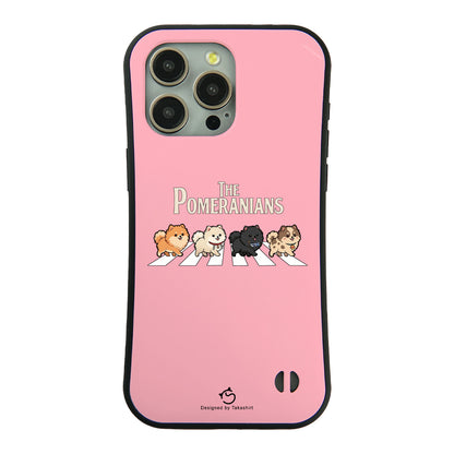 ケース いぬ 犬 イラスト THE POMERANIANS ケース iPhone8, SE2, SE3 ~ ケースiPhone17シリーズ