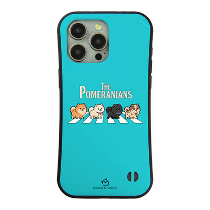 ケース いぬ 犬 イラスト THE POMERANIANS ケース iPhone8, SE2, SE3 ~ ケースiPhone17シリーズ