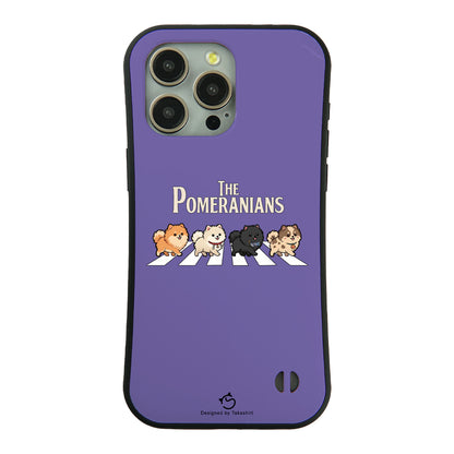 ケース いぬ 犬 イラスト THE POMERANIANS ケース iPhone8, SE2, SE3 ~ ケースiPhone17シリーズ