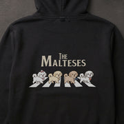 マルチーズ (Maltese) バックプリント パーカー