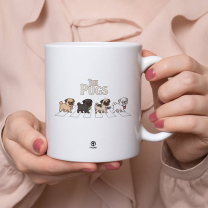 マグカップ 犬イラスト かわいい THE PUGS｜犬好きにおすすめの面白い犬グッズ プレゼントにも最適