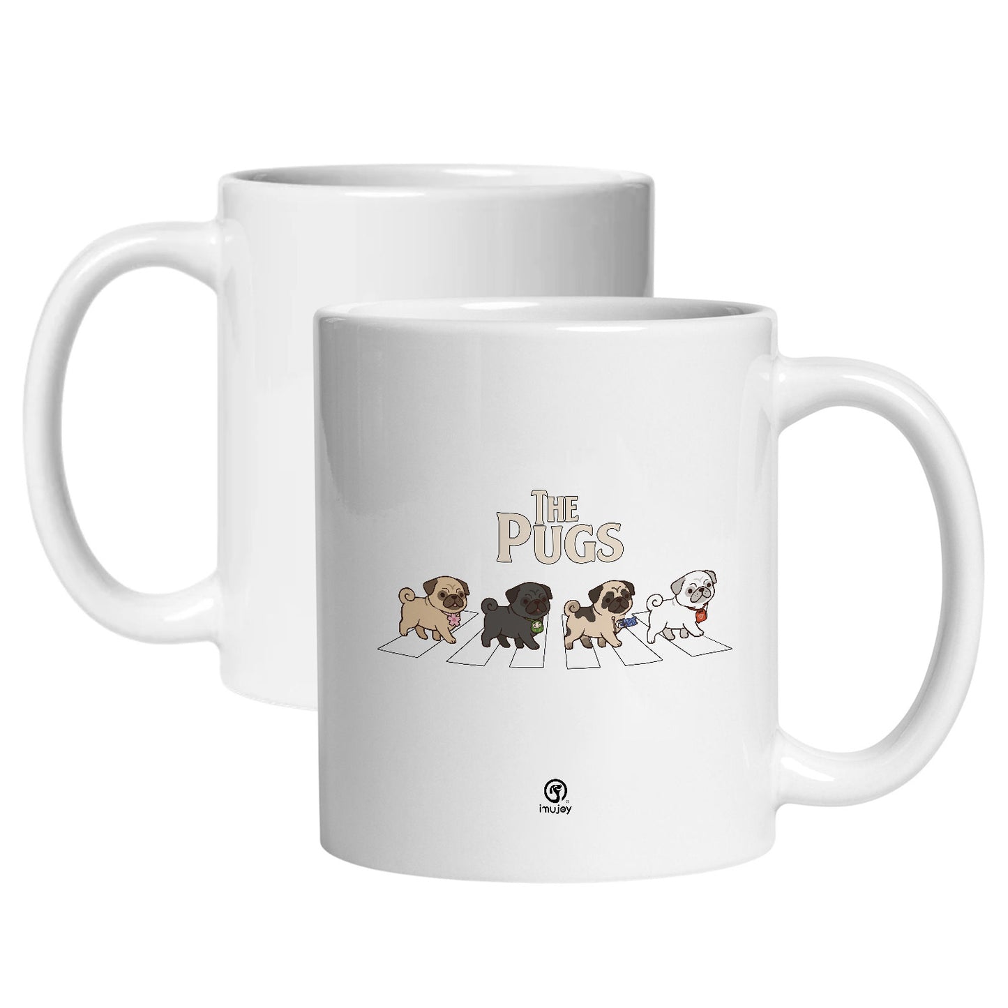 マグカップ 犬イラスト かわいい THE PUGS｜犬好きにおすすめの面白い犬グッズ プレゼントにも最適