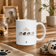マグカップ 犬イラスト かわいい THE PUGS｜犬好きにおすすめの面白い犬グッズ プレゼントにも最適