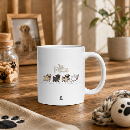 マグカップ 犬イラスト かわいい THE PUGS｜犬好きにおすすめの面白い犬グッズ プレゼントにも最適