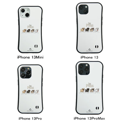 ケース いぬ 犬 イラスト THE PUGS ケース iPhone8, SE2, SE3 ~ ケースiPhone17シリーズ