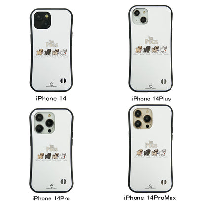 ケース いぬ 犬 イラスト THE PUGS ケース iPhone8, SE2, SE3 ~ ケースiPhone17シリーズ