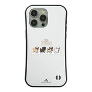ケース いぬ 犬 イラスト THE PUGS ケース iPhone8, SE2, SE3 ~ ケースiPhone17シリーズ