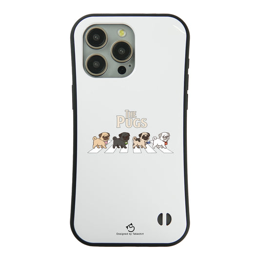 ケース いぬ 犬 イラスト THE PUGS ケース iPhone8, SE2, SE3 ~ ケースiPhone17シリーズ