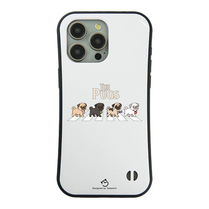 ケース いぬ 犬 イラスト THE PUGS ケース iPhone8, SE2, SE3 ~ ケースiPhone17シリーズ