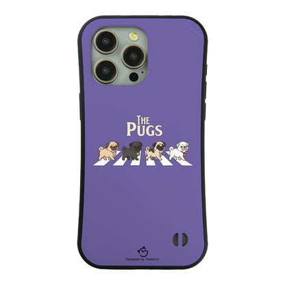 ケース いぬ 犬 イラスト THE PUGS ケース iPhone8, SE2, SE3 ~ ケースiPhone17シリーズ