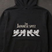 日本スピッツ (Japanese Spitz) バックプリント パーカー