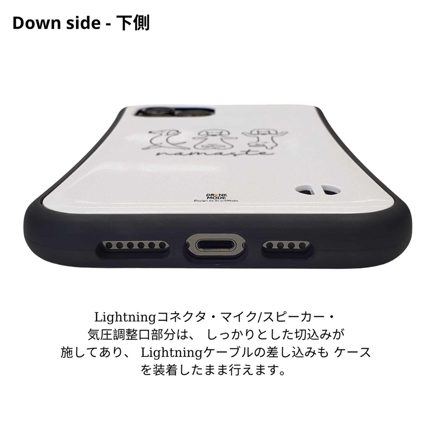 ケース いぬ 犬 イラスト  Namaste ダックスフンド ヨガケース iPhone8, SE2, SE3 ~ ケースiPhone17シリーズ