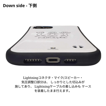 ケース いぬ 犬 イラスト  Namaste ダックスフンド ヨガケース iPhone8, SE2, SE3 ~ ケースiPhone17シリーズ