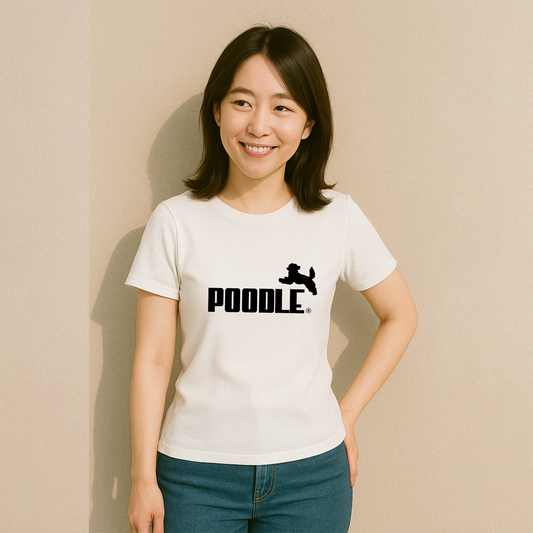 犬 tシャツ 犬イラスト トイプードル犬 POODLE |アダルト&キッズサイズ