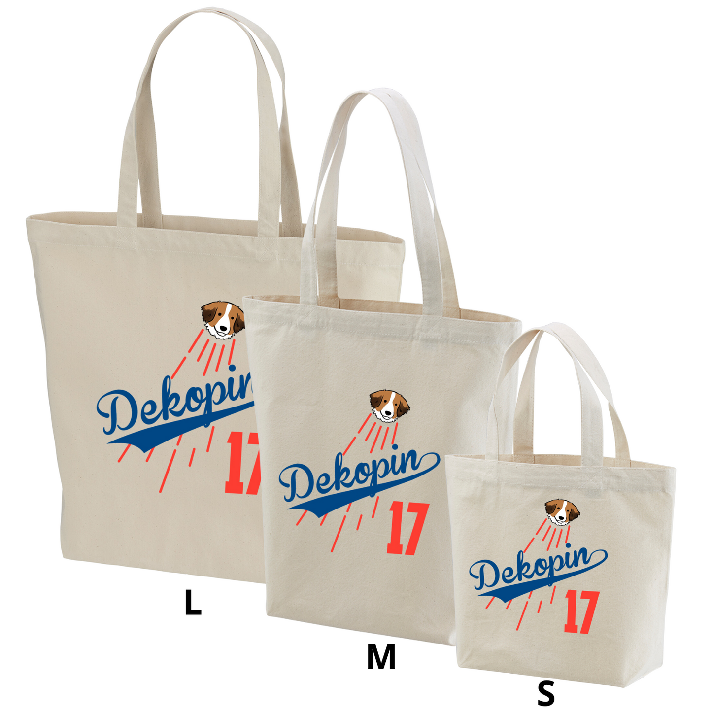 犬トート バッグ 犬 エコ バッグ コーイケルホンディエイ 大谷 Dekopin