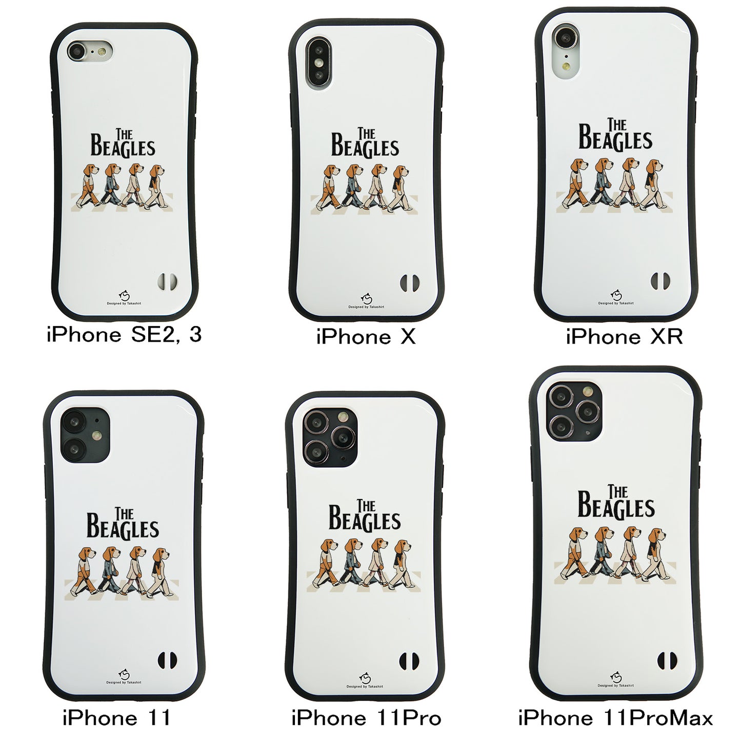 ケース いぬ 犬 イラスト  The Beagles ビーグル犬 ケース iPhone8, SE2, SE3 ~ ケースiPhone17シリーズ