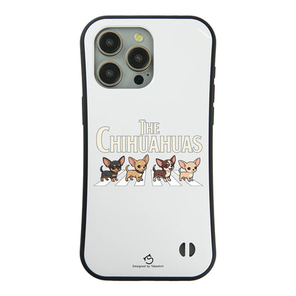 ケース いぬ 犬 イラスト  THE CHIHUAHUAS ケース iPhone8, SE2, SE3 ~ ケースiPhone17シリーズ