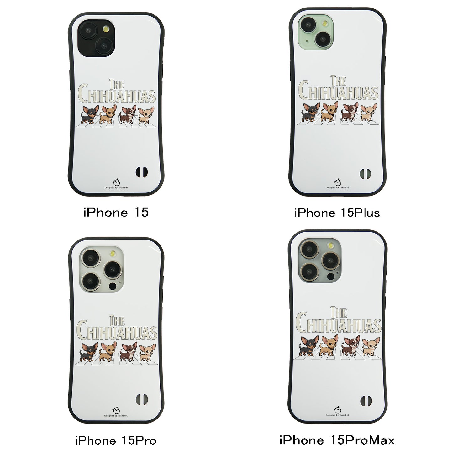 ケース いぬ 犬 イラスト  THE CHIHUAHUAS ケース iPhone8, SE2, SE3 ~ ケースiPhone17シリーズ