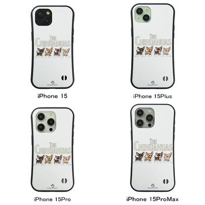 ケース いぬ 犬 イラスト  THE CHIHUAHUAS ケース iPhone8, SE2, SE3 ~ ケースiPhone17シリーズ