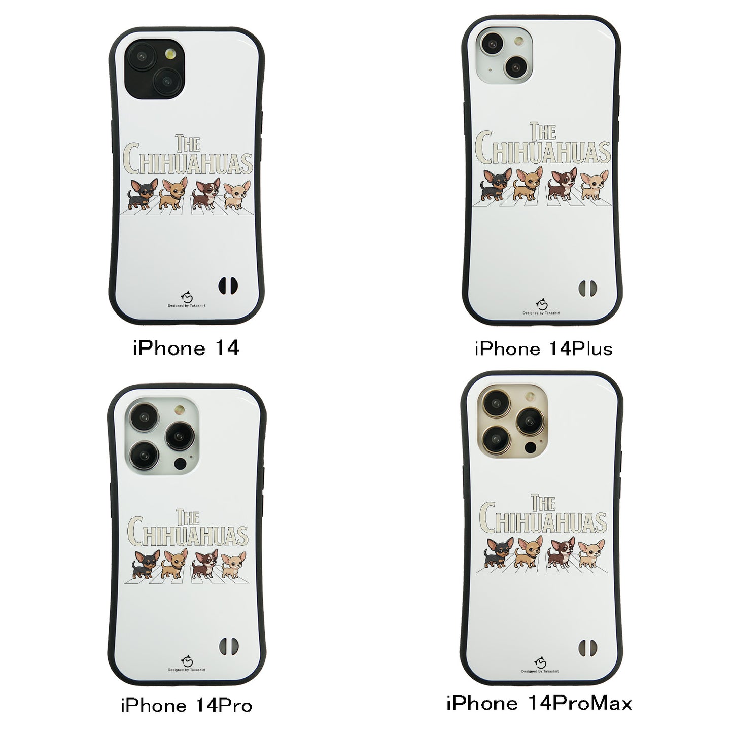 ケース いぬ 犬 イラスト  THE CHIHUAHUAS ケース iPhone8, SE2, SE3 ~ ケースiPhone17シリーズ