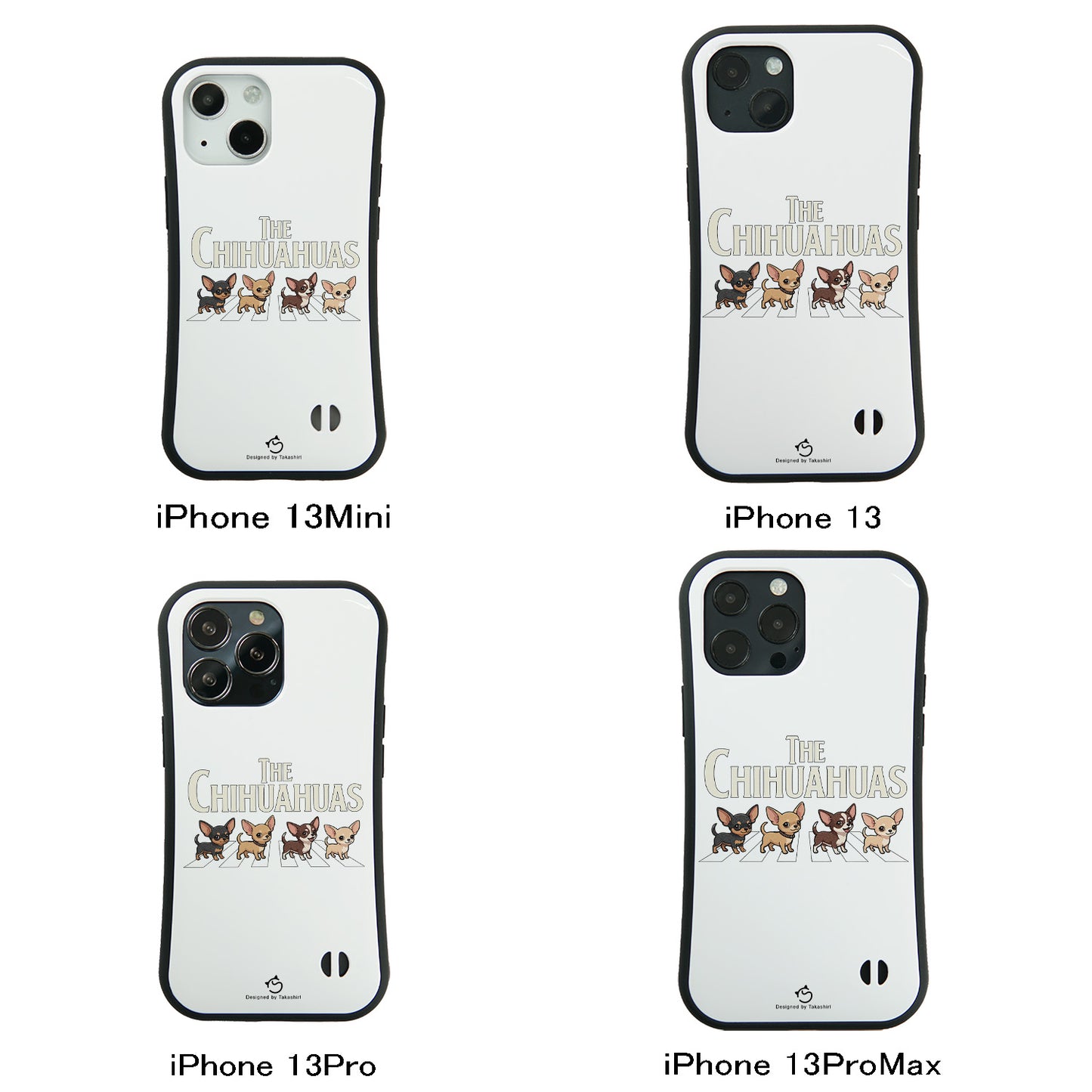 ケース いぬ 犬 イラスト  THE CHIHUAHUAS ケース iPhone8, SE2, SE3 ~ ケースiPhone17シリーズ