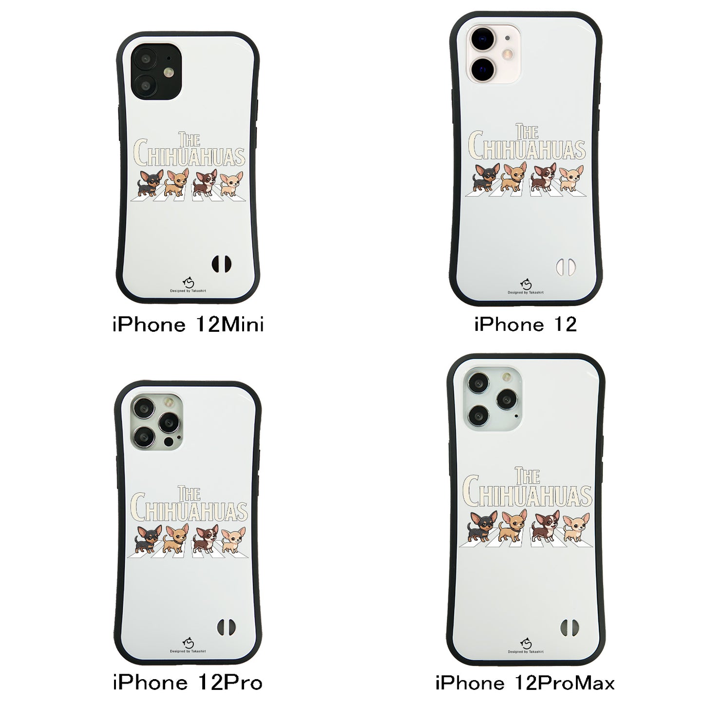 ケース いぬ 犬 イラスト  THE CHIHUAHUAS ケース iPhone8, SE2, SE3 ~ ケースiPhone17シリーズ