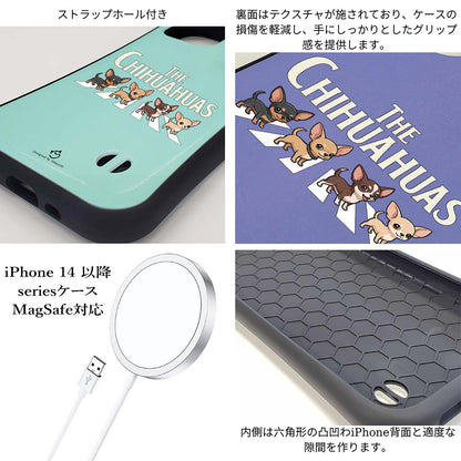 ケース いぬ 犬 イラスト  THE CHIHUAHUAS ケース iPhone8, SE2, SE3 ~ ケースiPhone17シリーズ